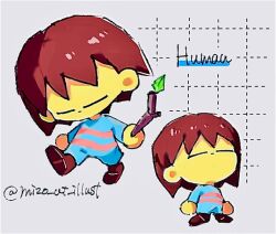 frisk (undertale) from undertale by mizo ut illust