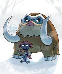 mamoswine from pokemon by fleur-de-lis