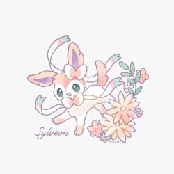 sylveon from pokemon by mofucoffee