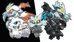 black kyurem from pokemon by blacknirrow