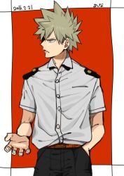 bakugou katsuki from boku no hero academia by tsuki (artist)