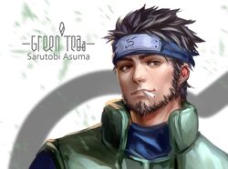 sarutobi asuma from naruto by greenteaa