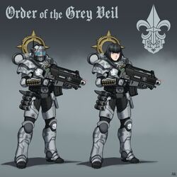 adepta sororitas from warhammer 40k by fleur-de-lis