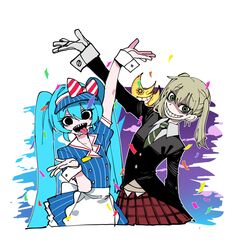 hatsune miku from mesmerizer (vocaloid) by ratatatat74