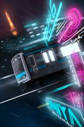 japan railways fan art