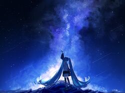 hatsune miku from vocaloid