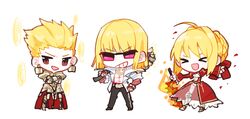 gilgamesh (fate) from fate/extra by fc (efushii)
