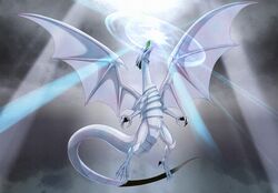 blue-eyes white dragon from yu-gi-oh! by kikken