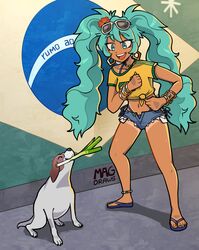 hatsune miku from vocaloid