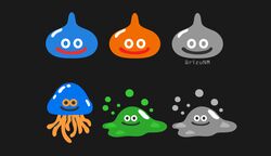 bubble slime from dragon quest by rizu (rizunm)