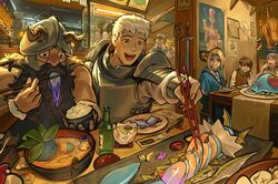ash ketchum from dungeon meshi by raikoart