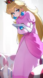 princess peach from super mario bros. by kashu (hizake)