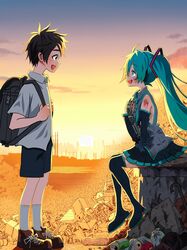 hatsune miku from vocaloid