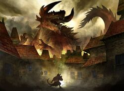 tarrasque from baldur's gate by kekai kotaki