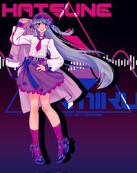 hatsune miku from vocaloid by velvetterabby