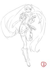 hatsune miku from hokkaido nippon-ham fighters by tatsuwo
