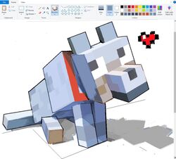 wolf (minecraft) from minecraft