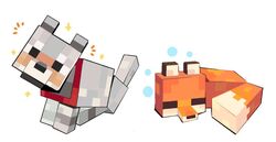 wolf (minecraft) from minecraft by ache13337003