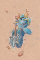 shovel knight (character) from shovel knight