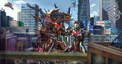 beast the one from ultraman nexus (series) by tokusatsushima