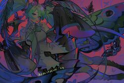 hatsune miku from vocaloid by azolitmin