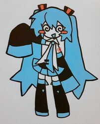 hatsune miku from vocaloid