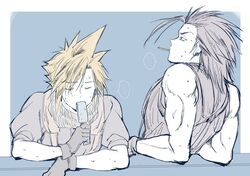 cloud strife from crisis core final fantasy vii by oishiioniku1129