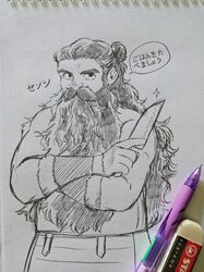 senshi (dungeon meshi) from dungeon meshi