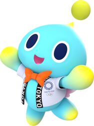 chao (sonic) from mario & sonic at the tokyo 2020 olympic games