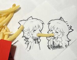 cirno from mcdonald's by jokanhiyou