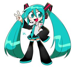 hatsune miku from vocaloid