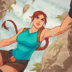 lara croft from tomb raider by kasia nie