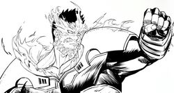 endeavor (boku no hero academia) from boku no hero academia