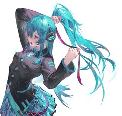 hatsune miku from vocaloid