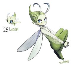 celebi from pokemon by tamtamdi