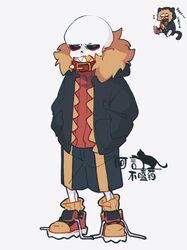 sans (underfell) from underfell by ayan bu ke yao