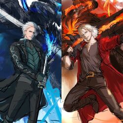 dante (devil may cry) from devil may cry (series)