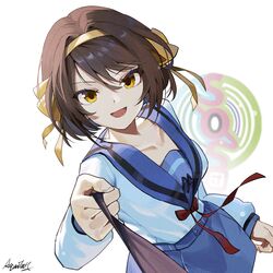 suzumiya haruhi from suzumiya haruhi no yuuutsu
