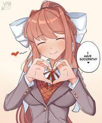 monika (doki doki literature club) from doki doki literature club by vaniste
