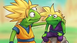 kermit the frog from dragon ball by nortuet