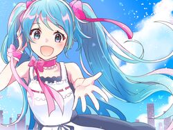 hatsune miku from monochro blue sky (vocaloid) by aoiyui