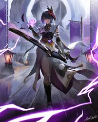 kujou sara from genshin impact by az'ruler