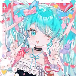 hatsune miku from vocaloid