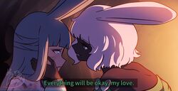 rabbit and steel fan art