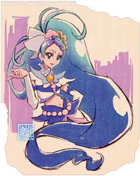 cure mermaid from go! princess precure by kamikita futago