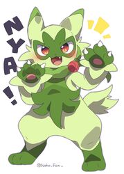 floragato from pokemon by roku (rokkrn)