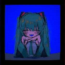 hatsune miku from vocaloid