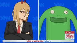 mr. frog (smiling friends) from chainsaw man