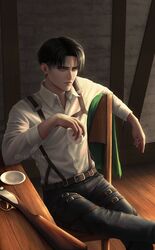 levi (shingeki no kyojin) from shingeki no kyojin by artcami