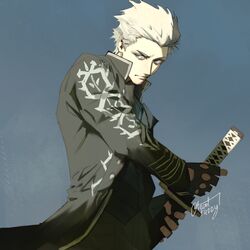 vergil (devil may cry) from devil may cry (series)